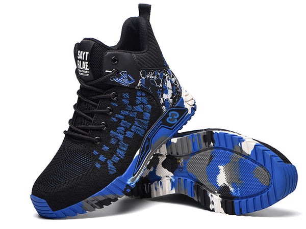 Steel Toe Safety Shoes for Men Women Breathable Work Boots Lightweight Industrial Sneakers Construction Work Shoes